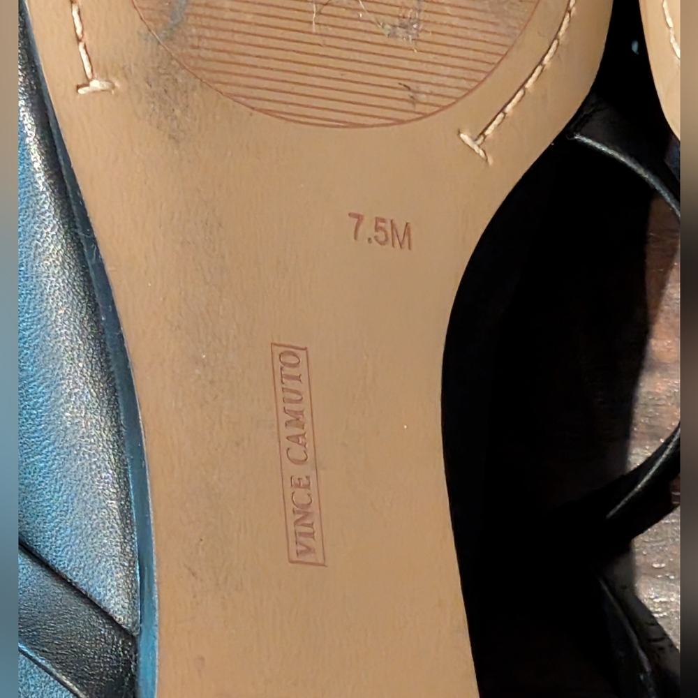 Vince Camuto 7.5 Black Solah Studded Ballet Flats - Picture 8 of 10